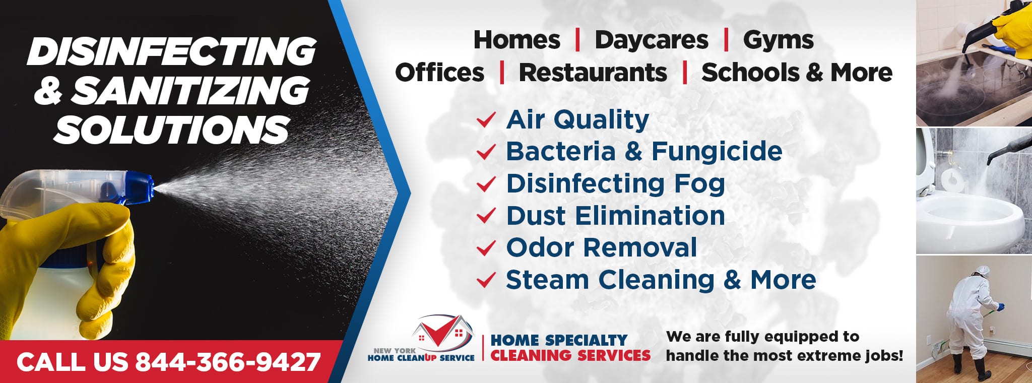 New York, NY. and Tri-State Area Deep Cleaning and Disinfecting Service